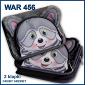 PIÓRNIK WAR 456 2-KLAPY GRUBY GRZBIET FUTERKO, Piórniki, Artykuły szkolne