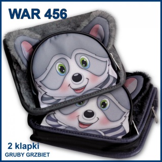 PIÓRNIK WAR 456 2-KLAPY GRUBY GRZBIET FUTERKO, Piórniki, Artykuły szkolne