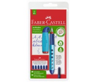 PIÓRO WIECZNE SCRIBOLINO DLA PRAWORĘCZNYCH + 6 NABOI BLISTER FABER-CASTELL, Pióra, Artykuły do pisania i korygowania