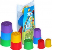 PIRAMIDKA Nr2 10-ELEM. (W WORECZKU), Zabawki