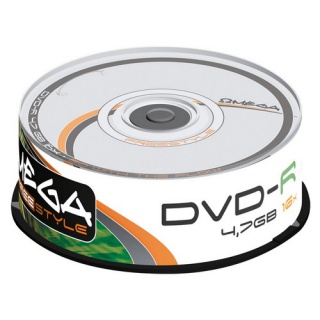 PŁYTY DVD-R OMEGA 4,7GB 16X CAKE /25/, Nośniki danych, Akcesoria komputerowe