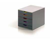 POJEMNIK 5 SZUFLAD DURABLE VARICOLOR, Szufladki na biurko, Drobne akcesoria biurowe