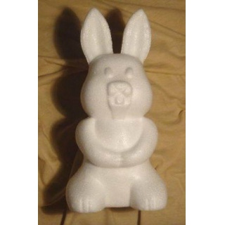 STYROPIANOWY ZAJĄC 25CM SE02, Styropian, Artykuły dekoracyjne