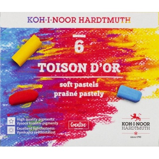 SUCHE PASTELE 6 KOLOR&Oacute;W 8511, Plastyka, Artykuły szkolne