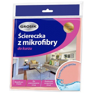 ŚCIERECZKA Z MIKROFIBRY DO KURZU GROSIK, Akcesoria do sprzątania, Artykuły higieniczne i dozowniki