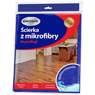 ŚCIERKA Z MIKROFIBRY DO PODŁOGI GROSIK, Akcesoria do sprzątania, Artykuły higieniczne i dozowniki