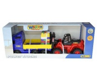 VOLVO SAMOCHÓD Z BURTAMI +KLOCKI SUPER-MIX 30-EL., Zabawki