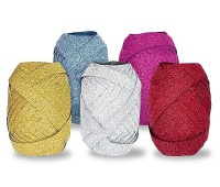 WSTĄŻKA 1cm/20m JUMBO BROKAT MIX, Produkty kreatywne, Artykuły dekoracyjne