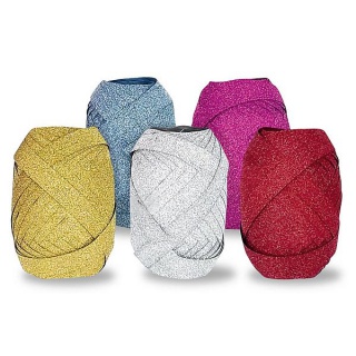WSTĄŻKA 1cm/20m JUMBO BROKAT MIX, Produkty kreatywne, Artykuły dekoracyjne