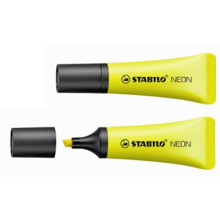 ZAKREŚLACZ STABILO NEON, ŻÓŁTY, Textmarkery, Artykuły do pisania i korygowania