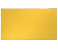 Tablica filcowa NOBO, 72x41cm, panoramiczna 32", żółta, Tablice filcowe, Prezentacja