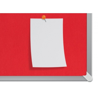 Tablica filcowa NOBO, 90x51cm, panoramiczna 40", czerwona, Tablice filcowe, Prezentacja