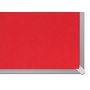 Tablica filcowa NOBO, 189x107cm, panoramiczna 85", czerwona, Tablice filcowe, Prezentacja