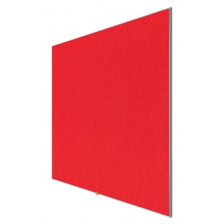 Tablica filcowa NOBO, 189x107cm, panoramiczna 85", czerwona, Tablice filcowe, Prezentacja