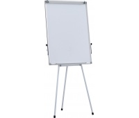 Flipchart Tripod Easel OFFICE PRODUCTS, 70x100cm, Magnetic Dry-wipe Board, lacquered, aluminium frame