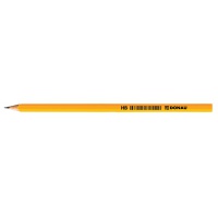 Pencil DONAU, HB, lacquered, yellow