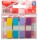 Zakładki indeksujące OFFICE PRODUCTS, PP, 12x43mm, 4x35 kart., zawieszka, mix kolorów pastel