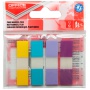 Filing Index Tabs OFFICE PRODUCTS, PP, 12x43 mm, 4x35 tabs, polybag, pastel, assorted colors