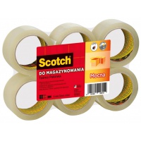 Scotch Packaging Tape 309 Transparent NO NOISE TAPE, 50 mm x 66 m