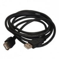 Art kabel - przedłużacz USB 2.0 A-A | 1.8m | black, Przedłużacze, listwy, zasilacze, UPSy, Urządzenia i maszyny biurowe
