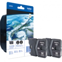 Tusz Brother do DCPJ125/315W/515W/220/265W/410/415W | 2x 300 str. | black, Tusze, Materiały eksploatacyjne