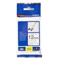 Taśma Brother laminowana elastyczna Flexi ID 12mm x 8m czarny nadruk /białe tło, Taśmy, Materiały eksploatacyjne