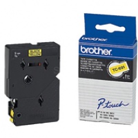 Taśma laminowana Brother 9 mm x 8m | czarny nadruk / zółte tło, Taśmy, Materiały eksploatacyjne