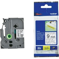 Taśma Brother laminowana z mocnym klejem 9mm x8m czarny nadruk/przeźroczyste tło, Taśmy, Materiały eksploatacyjne