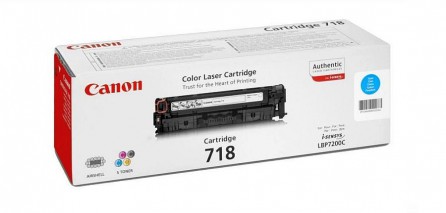 Toner Canon CRG718C do LBP-7200/7210/7660 | korporacyjny | 2 900 str. | cyan, Tonery, Materiały eksploatacyjne