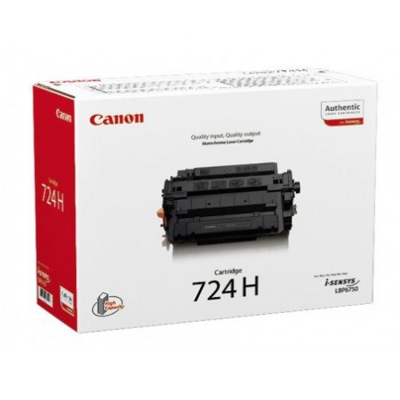Toner Canon CRG724H do LBP-6750DN | korporacyjny | 12 500 str. | black, Tonery, Materiały eksploatacyjne