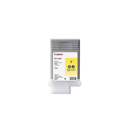 Tusz Canon PFI102Y do IPF-500/600/700/710/720/750 | 130ml | yellow, Tusze, Materiały eksploatacyjne