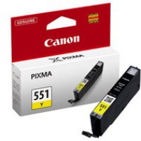 Tusz Canon CLI551Y do iP-7250, MG-5450/6350 | 7ml | yellow, Tusze, Materiały eksploatacyjne