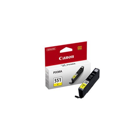 Tusz Canon CLI551Y do iP-7250, MG-5450/6350 | 7ml | yellow, Tusze, Materiały eksploatacyjne