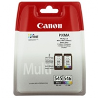 Zestaw dwóch tuszy Canon PG545/CL546 do MG-2450/2550 | 2 x 8ml | CMYK, Tusze, Materiały eksploatacyjne