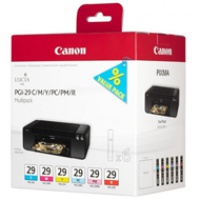 Zestaw tuszy Canon PGI29 do Pixma Pro-1 | C/M/Y/PC/PM/R, Tusze, Materiały eksploatacyjne