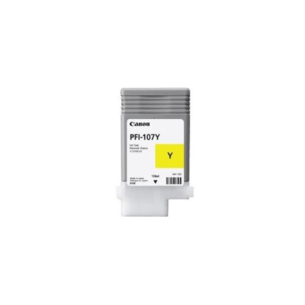 Tusz Canon PFI-107Y do iPF670/680/685/770/780/785 | 130ml | yellow, Tusze, Materiały eksploatacyjne