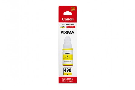 Tusz Canon GI-490 do Canon PIXMA G1400/G2400/G3400 | 70ml | yellow, Tusze, Materiały eksploatacyjne