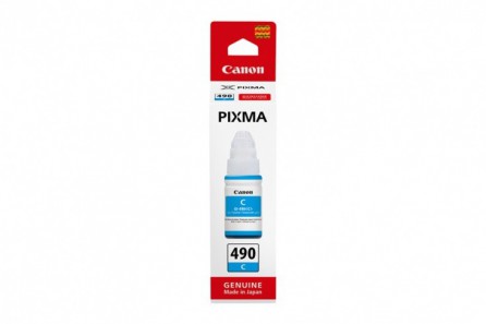 Tusz Canon GI-490 do Canon PIXMA G1400/G2400/G3400 | 70ml | cyan, Tusze, Materiały eksploatacyjne