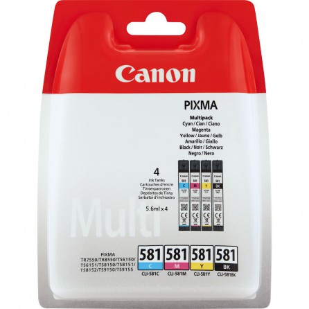 Tusz Canon CLI-581 CMYK do Pixma TR8550/TS6150 | 4 x 5,6ml | CMYK, Tusze, Materiały eksploatacyjne