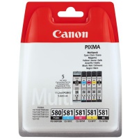 Tusz Canon PGI-580PGBK/CLI-581 Pixma TR8550 | 1 x 11,2ml + 4 x 5,6ml CMYK + PGBK, Tusze, Materiały eksploatacyjne
