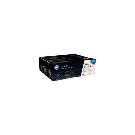 Zestaw trzech tonerów HP 304A do LJ Pro CP2025 ,CM2320 | 3 x 2 800 str. | CMY, Tonery, Materiały eksploatacyjne