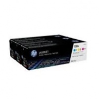 Zestaw trzech tonerów HP 128A do LJ Pro CP1525 ,CM1415 | 3 x 1 300 str. | CMY, Tonery, Materiały eksploatacyjne