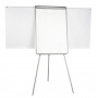 Flipchart Tripod Easel 70x102cm Magnetic Dry-wipe Board with Extending Display Arms
