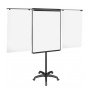 Flipchart Easel 70x102cm Magnetic Dry-wipe Board with Extending Display Arms