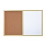 Dry-wipe&Cork Notice Board Combo 60x40cm glazed colourful frames