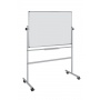 Dry-wipe&magnetic Notice Board 150x120cm rotable mobile lacquered aluminium frame