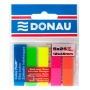 Zakładki indeksujące DONAU, PP, 12x45mm, 5x25 kart., mix kolorów, Bloczki samoprzylepne, Papier i etykiety