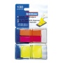 Filing Index Tabs PP 2x40mm/25x45mm 2x40/1x50 tabs assorted colours