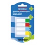 Filing Index Tabs PP 12x45mm 4x20 tabs assorted colours