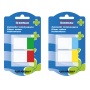 Zakładki indeksujące DONAU, PP, 25x45mm, 2x20 kart., mix kolorów, Bloczki samoprzylepne, Papier i etykiety